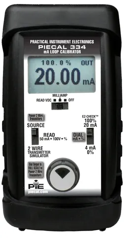 PIE Practical Instrument Electronics PIE 334 and 334Plus Loop Calibrator