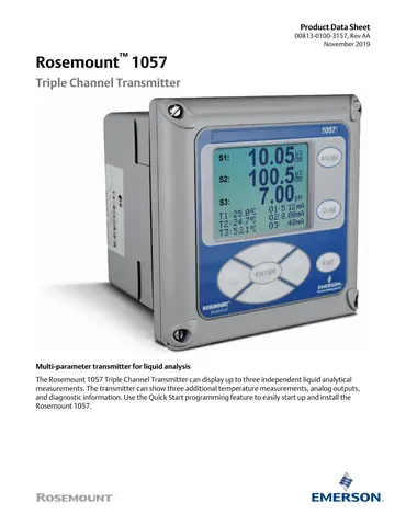 Rosemount Model 1057 Multi-Parameter Analyzer