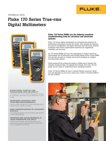 Fluke 179 True-RMS Digital Multimeter (Industrial Multimeter Service Kit)