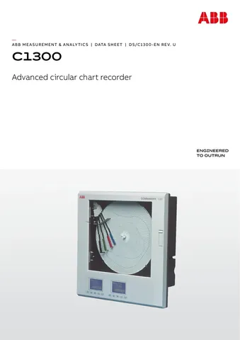 ABB C1300 Advanced Circular Chart Recorder