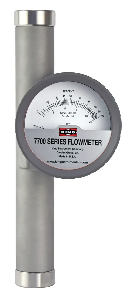 King Instrument 7710 Series Stainless Steel Tube Rotameter