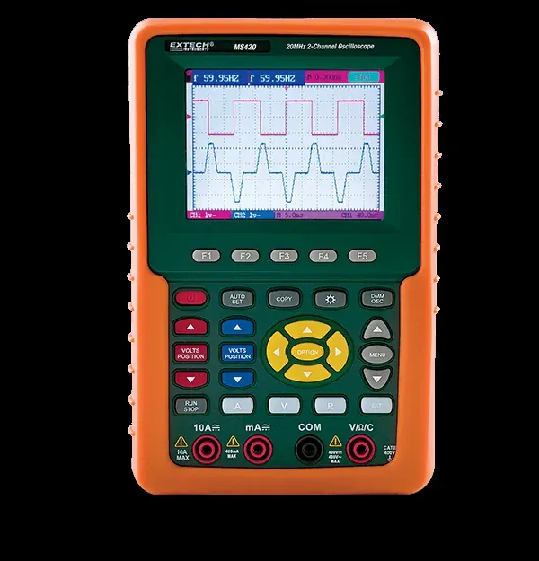 Extech MS420 20MHz 2-Channel Digital Oscilloscope