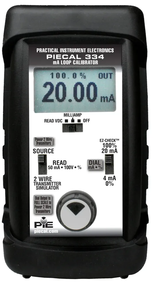 PIE Practical Instrument Electronics PIE 334 and 334Plus Loop Calibrator