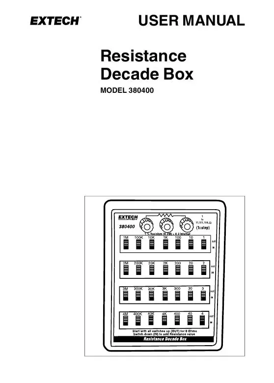 Коробки Extech Decade (380400/380405/380500)