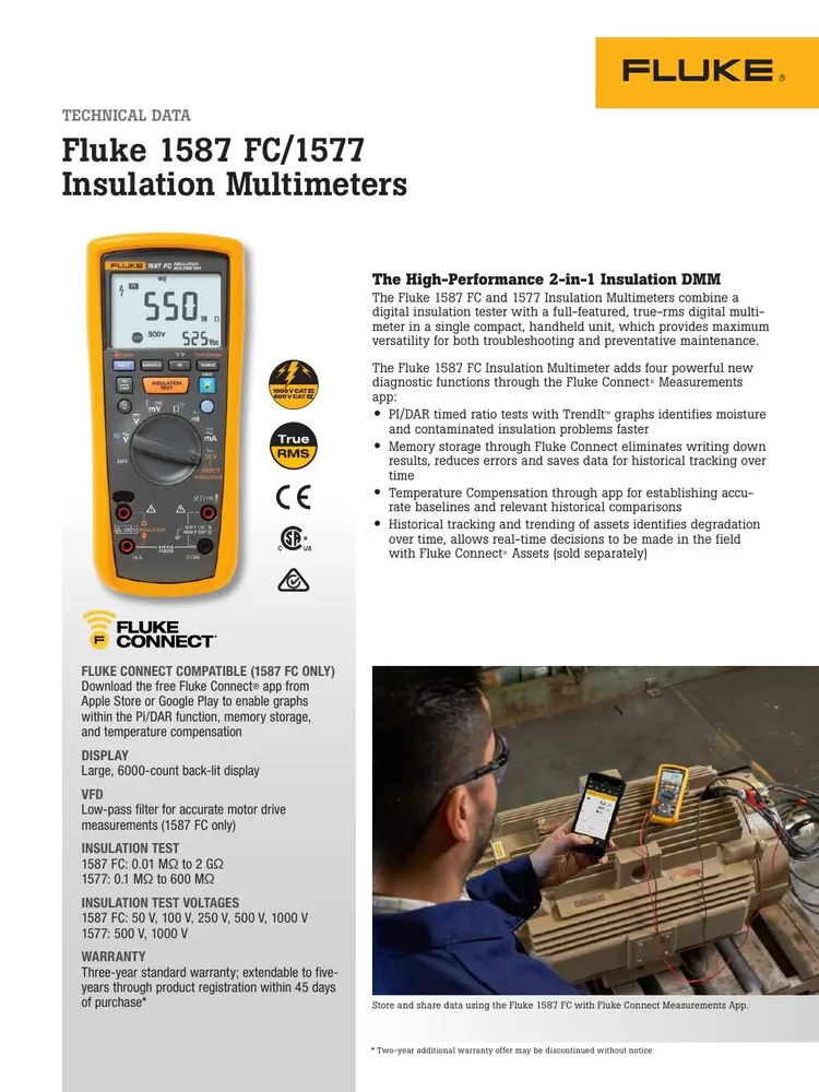 Fluke 1587 FC Insulation Multimeter